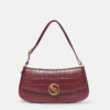 Borsa a tracolla S-Wave con effetto coccodrillo goffrato Borsa a tracolla S-Wave con effetto coccodrillo goffrato