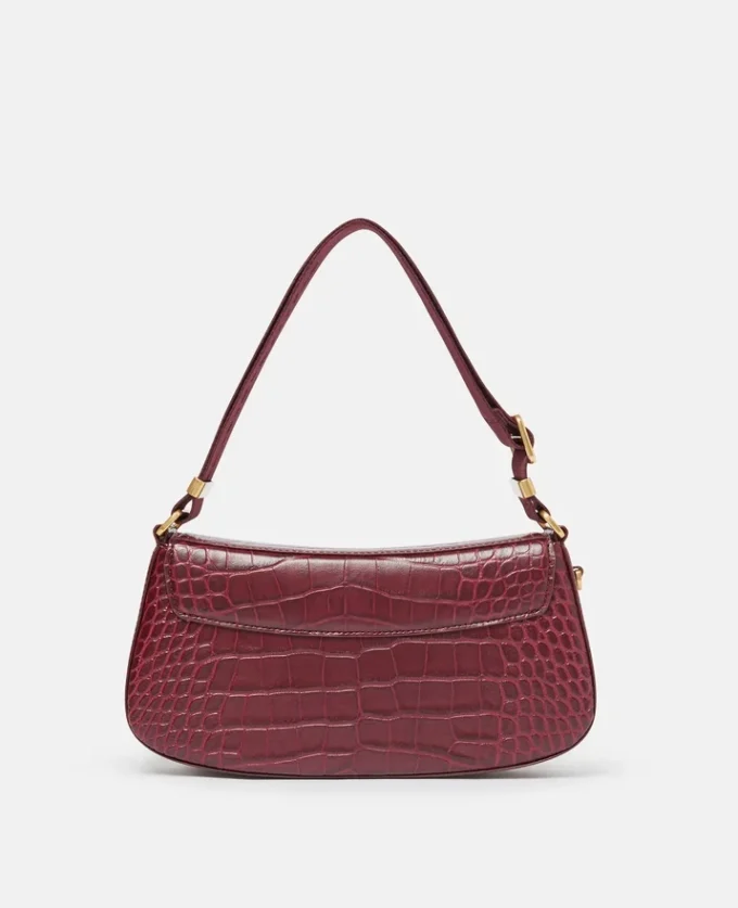Borsa a tracolla S-Wave con effetto coccodrillo goffrato Borsa a tracolla S-Wave con effetto coccodrillo goffrato