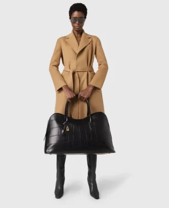 Borsa da weekend Ryder con stampa coccodrillo