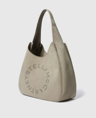 Borsa hobo grande Logo Slouchy