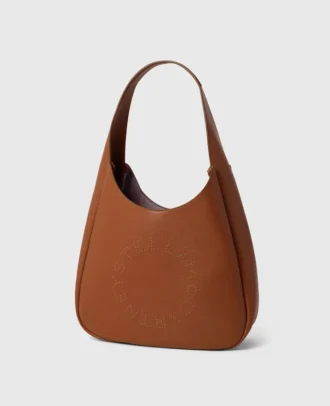Borsa hobo media Slouchy con logo