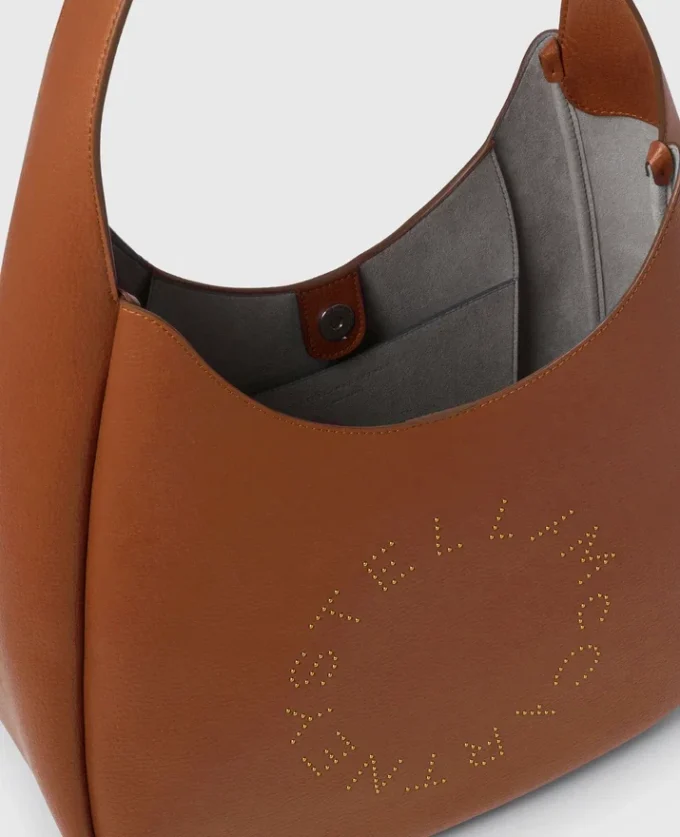 Borsa hobo media Slouchy con logo Borsa hobo media Slouchy con logo