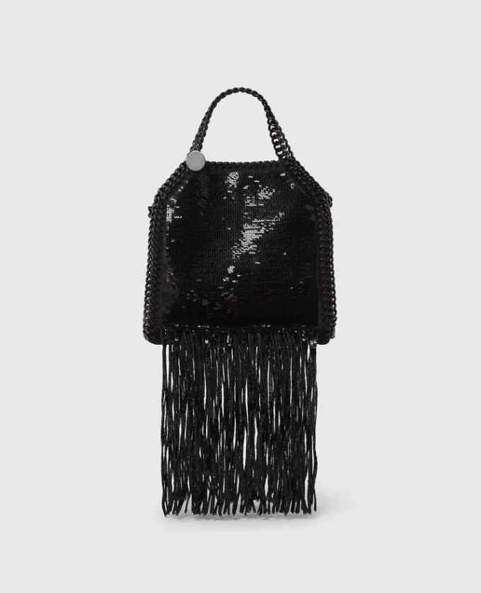 Borsa mini Falabella con frange e paillettes in edizione limitata Borsa mini Falabella con frange e paillettes in edizione limitata