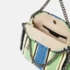 Borsa mini Falabella in cotone a righe lavorata all’uncinetto Borsa mini Falabella in cotone a righe lavorata all’uncinetto