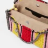 Borsa mini Falabella in cotone a righe lavorata all’uncinetto Borsa mini Falabella in cotone a righe lavorata all’uncinetto