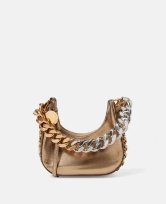 Borsa mini hobo Frayme con zip metallica