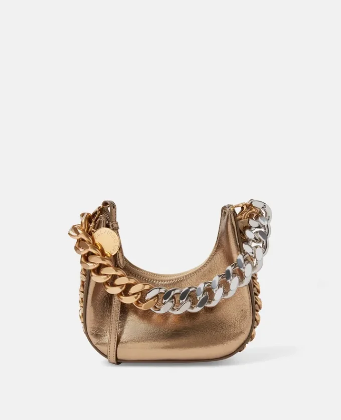 Borsa mini hobo Frayme con zip metallica Borsa mini hobo Frayme con zip metallica