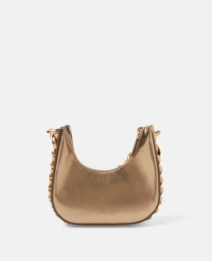 Borsa mini hobo Frayme con zip metallica Borsa mini hobo Frayme con zip metallica
