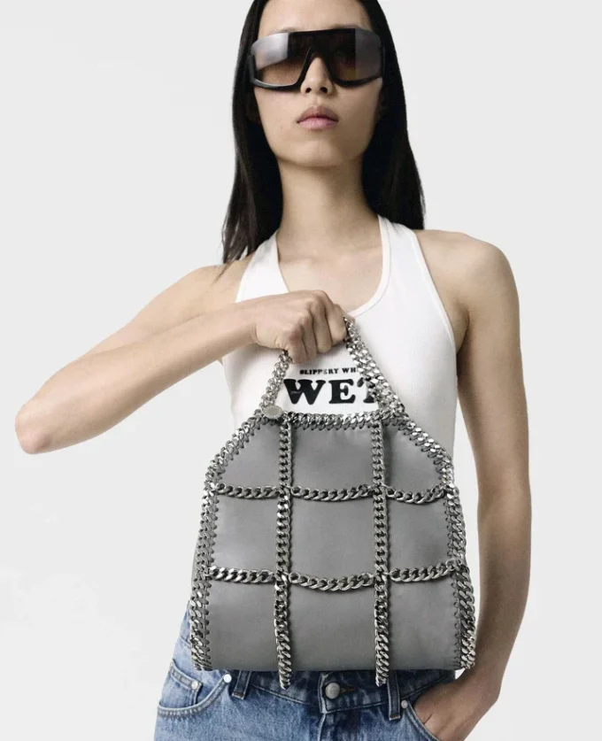 Borsa mini tote Falabella Chain Cage in edizione limitata Borsa mini tote Falabella Chain Cage in edizione limitata