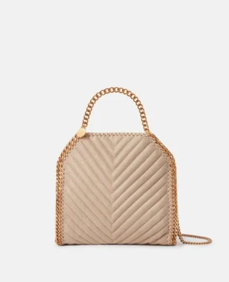 Borsa mini tote Falabella Chevron trapuntata