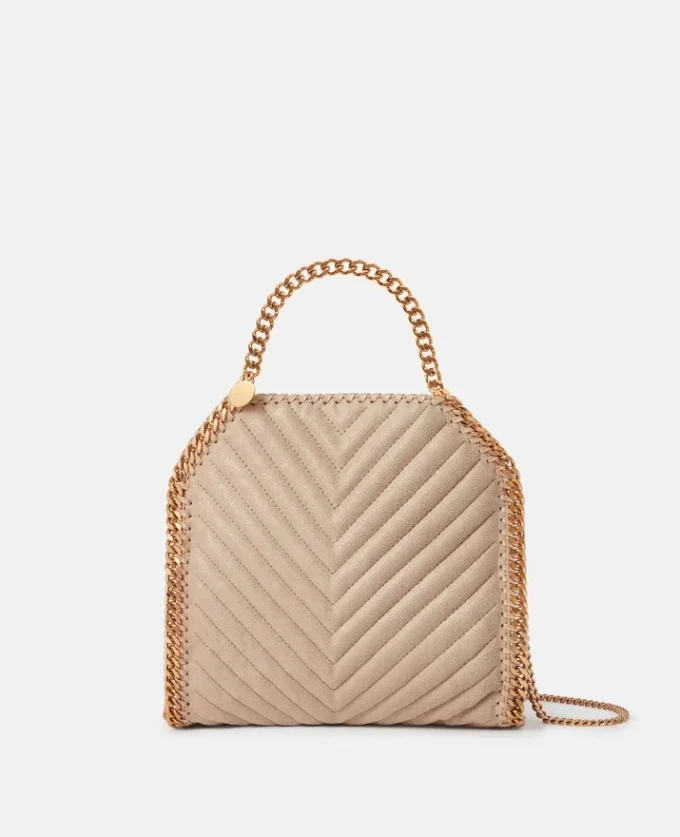 Borsa mini tote Falabella Chevron trapuntata Borsa mini tote Falabella Chevron trapuntata