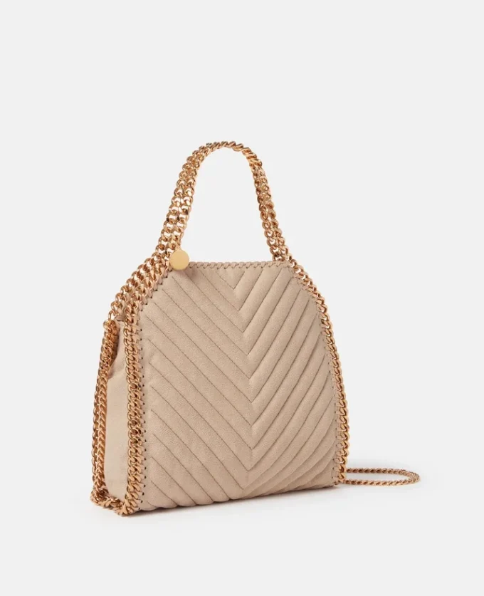 Borsa mini tote Falabella Chevron trapuntata Borsa mini tote Falabella Chevron trapuntata