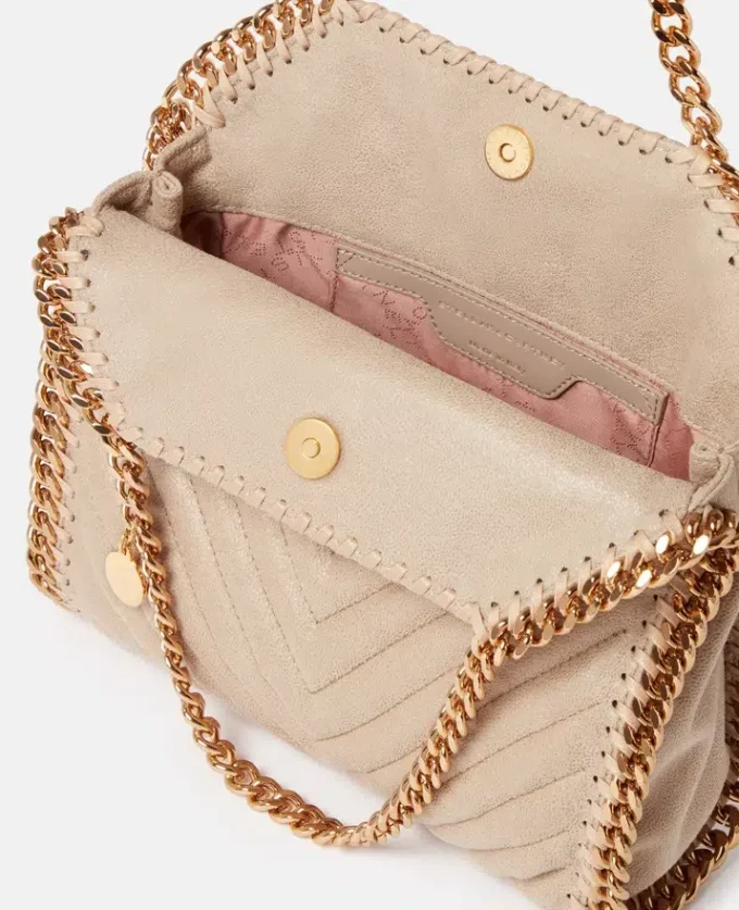 Borsa mini tote Falabella Chevron trapuntata Borsa mini tote Falabella Chevron trapuntata