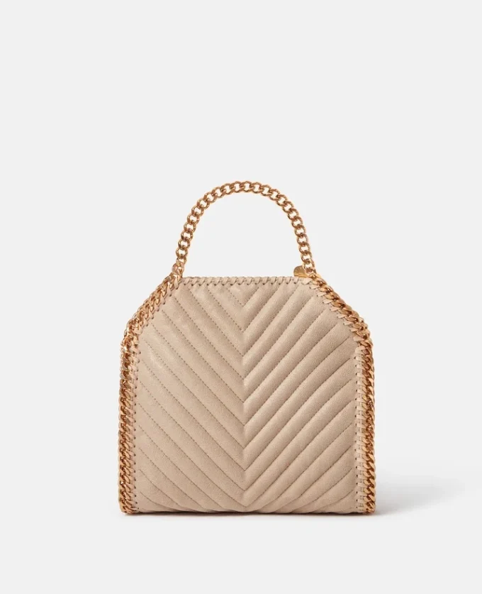 Borsa mini tote Falabella Chevron trapuntata Borsa mini tote Falabella Chevron trapuntata