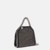 Borsa mini tote Falabella in rete di cristalli