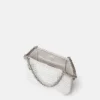 Borsa mini tote Falabella in rete di cristalli
