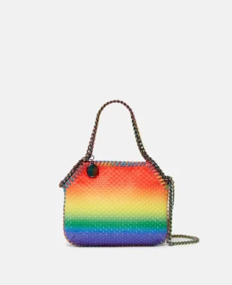 Borsa mini tote Falabella Rainbow Crystal Dégradé