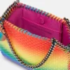 Borsa mini tote Falabella Rainbow Crystal Dégradé