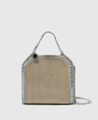 Borsa piccola Falabella in edizione limitata con catena metallica ricamata