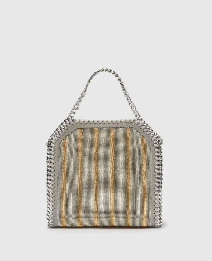 Borsa piccola Falabella in edizione limitata con catena metallica ricamata Borsa piccola Falabella in edizione limitata con catena metallica ricamata