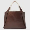 Borsa tote con fodera in peluche con logo
