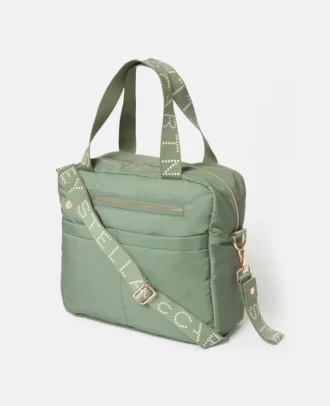 Borsa tote con nastro con logo