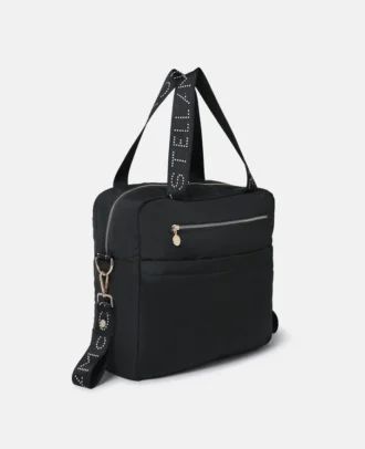 Borsa tote con nastro con logo