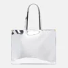 Borsa tote con stampa Sexy Robot effetto cromato a specchio Borsa tote con stampa Sexy Robot effetto cromato a specchio