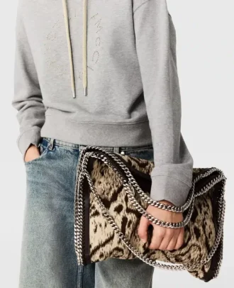 Borsa tote Falabella Cloud Leopard con chiusura a ribalta Borsa tote Falabella Cloud Leopard con chiusura a ribalta
