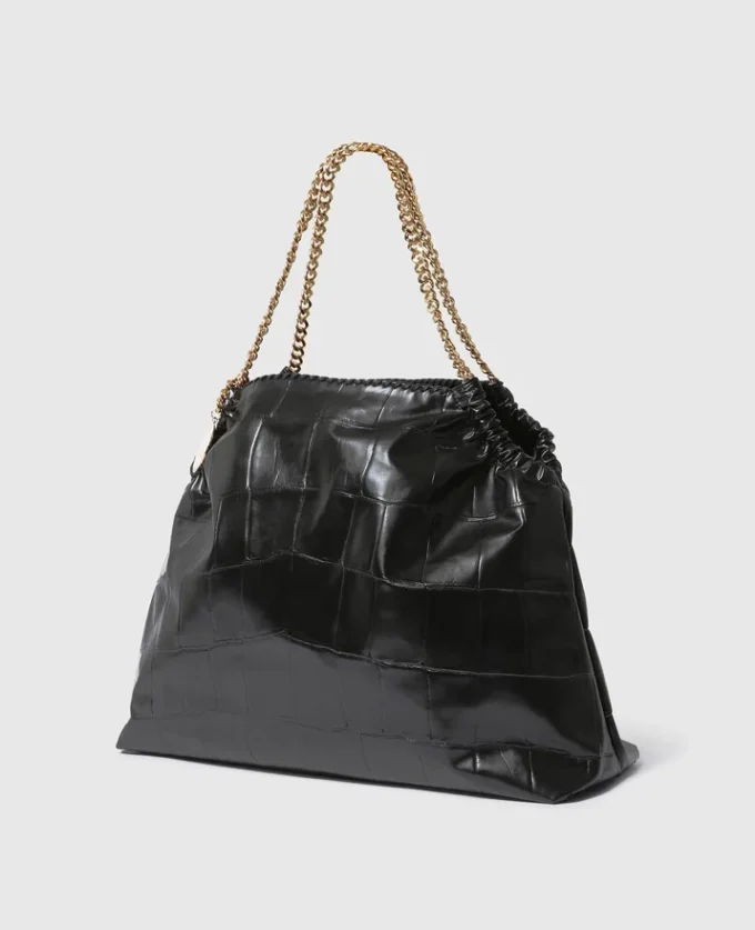 Borsa tote Falabella con coulisse e stampa cocco Borsa tote Falabella con coulisse e stampa cocco