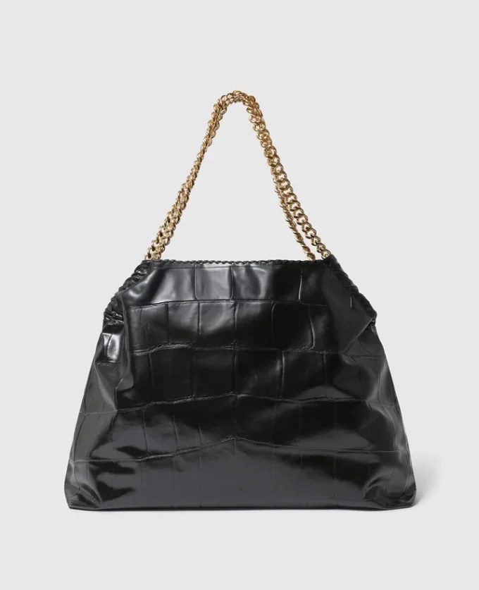 Borsa tote Falabella con coulisse e stampa cocco Borsa tote Falabella con coulisse e stampa cocco