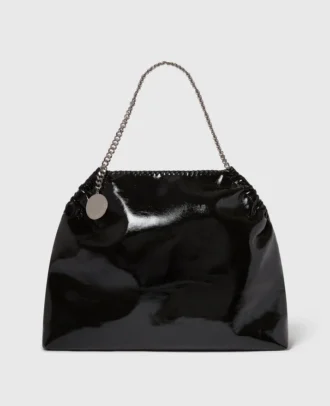 Borsa tote Falabella con coulisse in vernice
