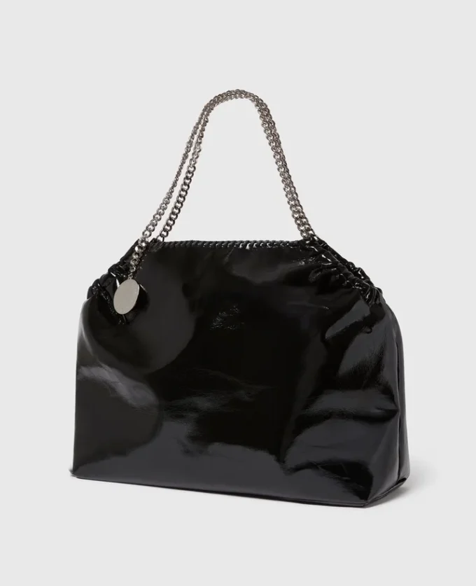 Borsa tote Falabella con coulisse in vernice