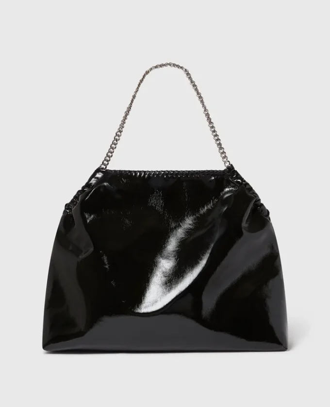 Borsa tote Falabella con coulisse in vernice