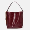 Borsa tote Frayme con effetto coccodrillo goffrato