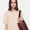 Borsa tote Frayme con effetto coccodrillo goffrato