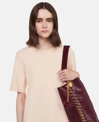 Borsa tote Frayme con effetto coccodrillo goffrato