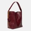 Borsa tote Frayme con effetto coccodrillo goffrato