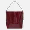 Borsa tote Frayme con effetto coccodrillo goffrato