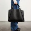 Borsa tote grande con logo Borsa tote grande con logo