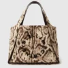 Borsa tote grande con logo Cloud Leopard