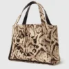 Borsa tote grande con logo Cloud Leopard