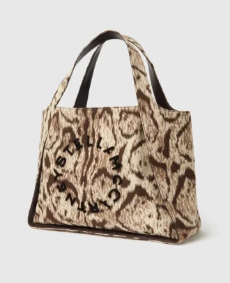 Borsa tote grande con logo Cloud Leopard