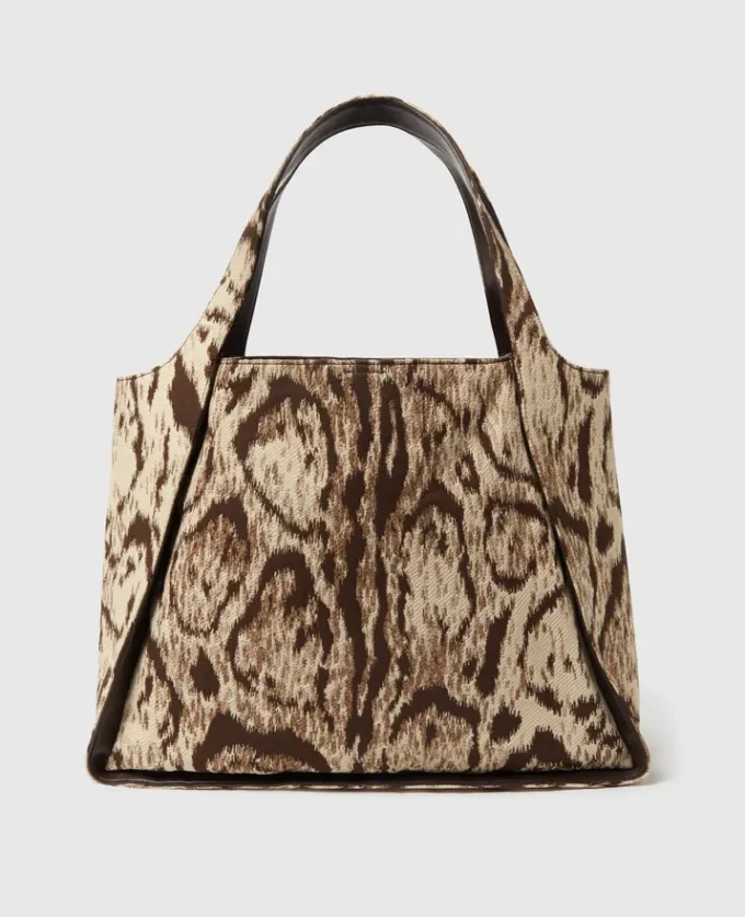 Borsa tote grande con logo Cloud Leopard
