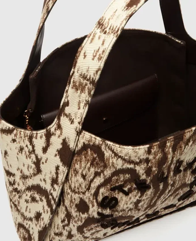 Borsa tote grande con logo Cloud Leopard
