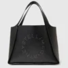 Borsa tote grande con logo e borchie Borsa tote grande con logo e borchie