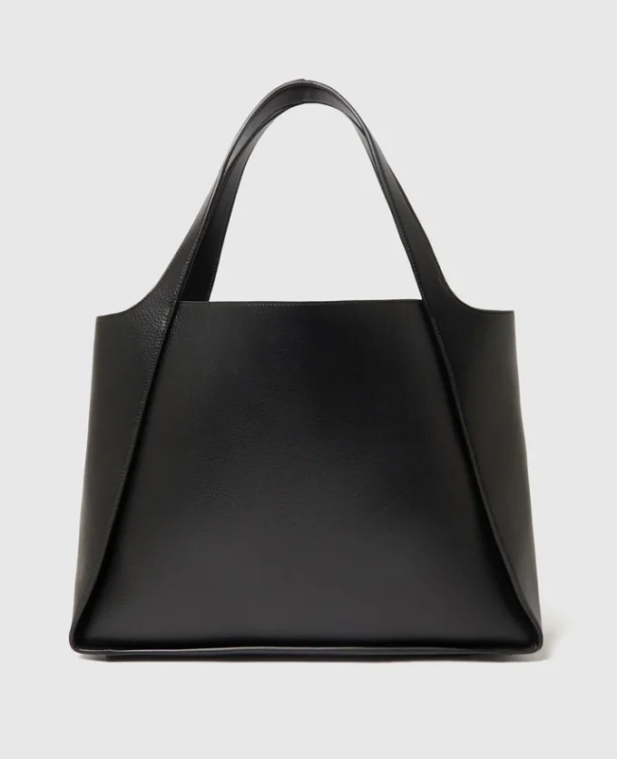 Borsa tote grande con logo e borchie Borsa tote grande con logo e borchie