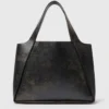 Borsa tote grande con logo invecchiato Borsa tote grande con logo invecchiato