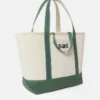 Borsa tote grande con ricamo SOS Borsa tote grande con ricamo SOS