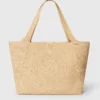 Borsa tote grande in rafia con logo Borsa tote grande in rafia con logo